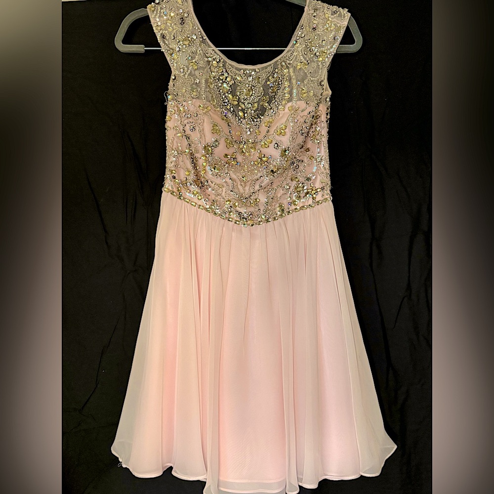 Blush Sherri Hill Cocktail Dress - Size 4